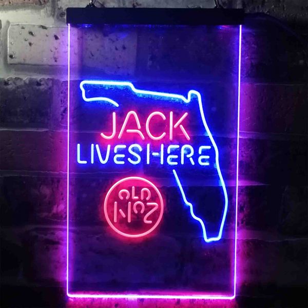 Jack Daniel's - Florida Dual LED Neon Light Sign